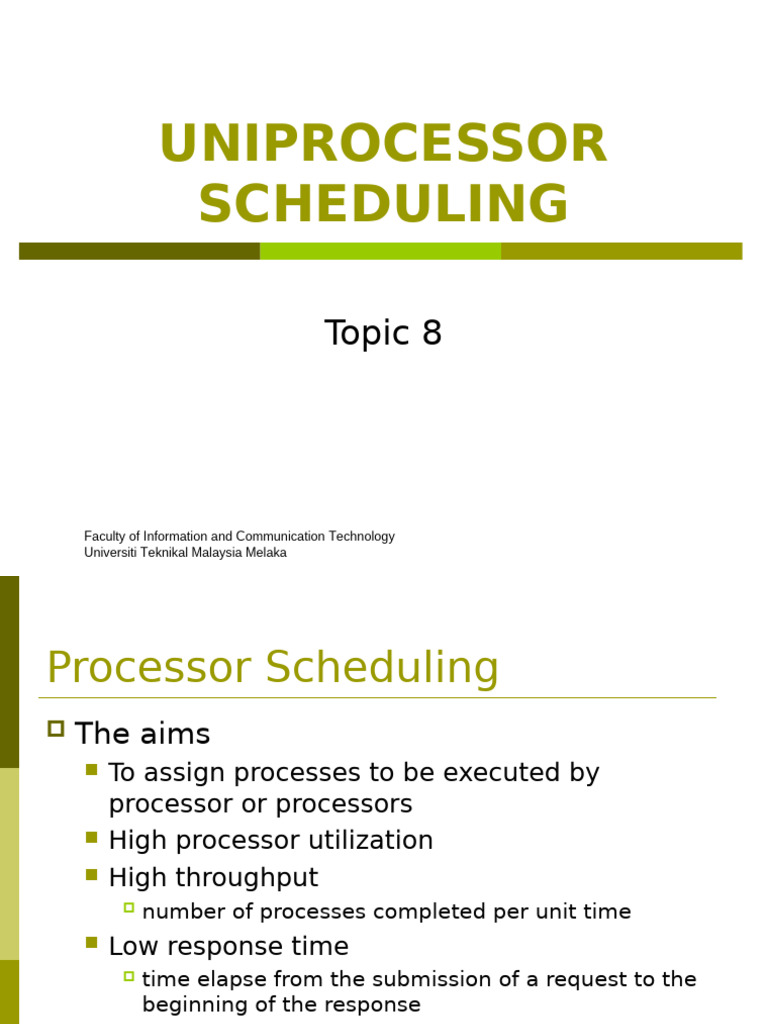 Processor Scheduling Techniques Explained | PDF | Scheduling (Computing ...