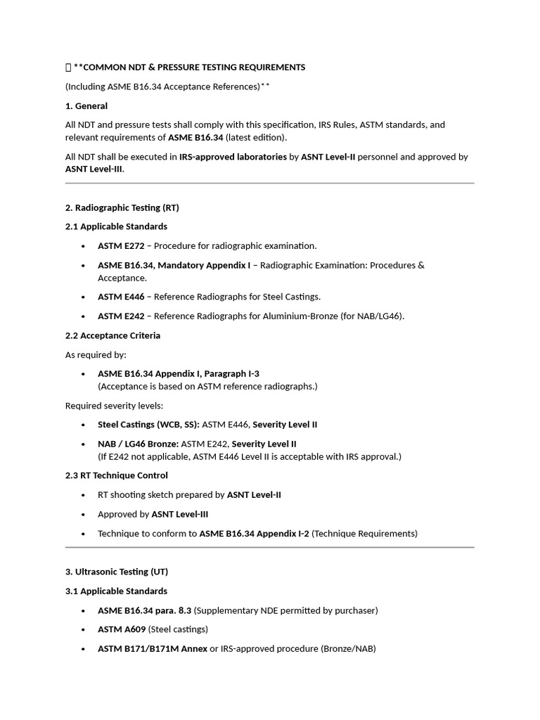 Common Ndt Pdf Nondestructive Testing Mechanical Engineering