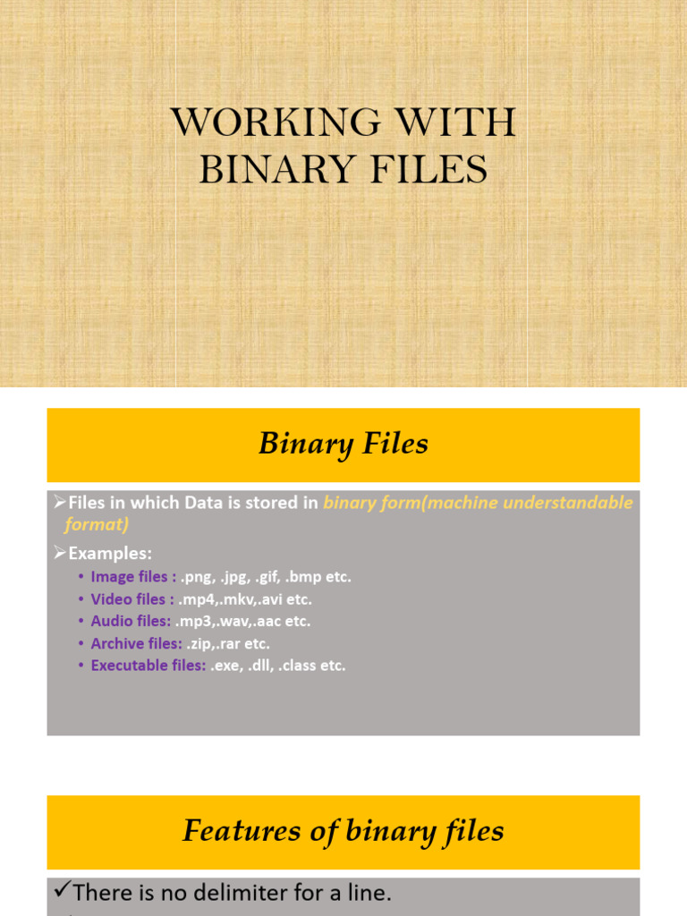 Working with Binary Files in Python | PDF | Computer Data | Computing