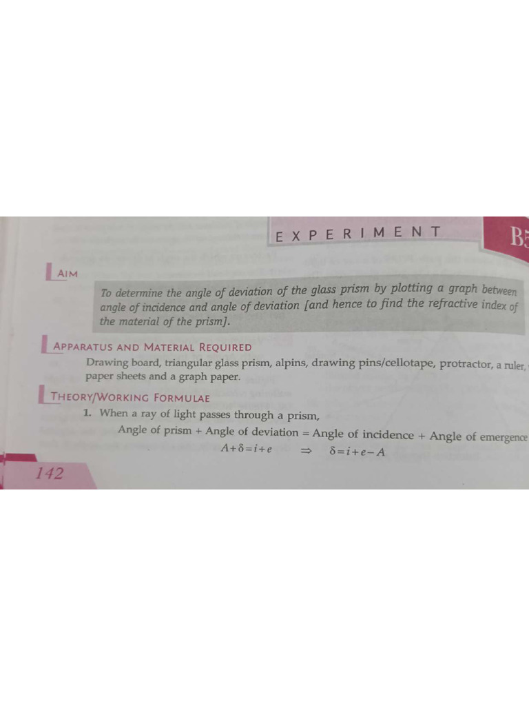 Experiment No. 9 Prism | PDF