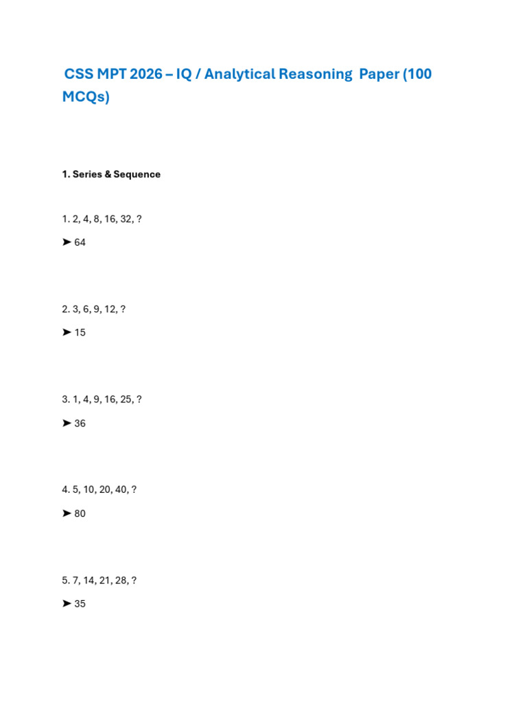IQ MPT | PDF