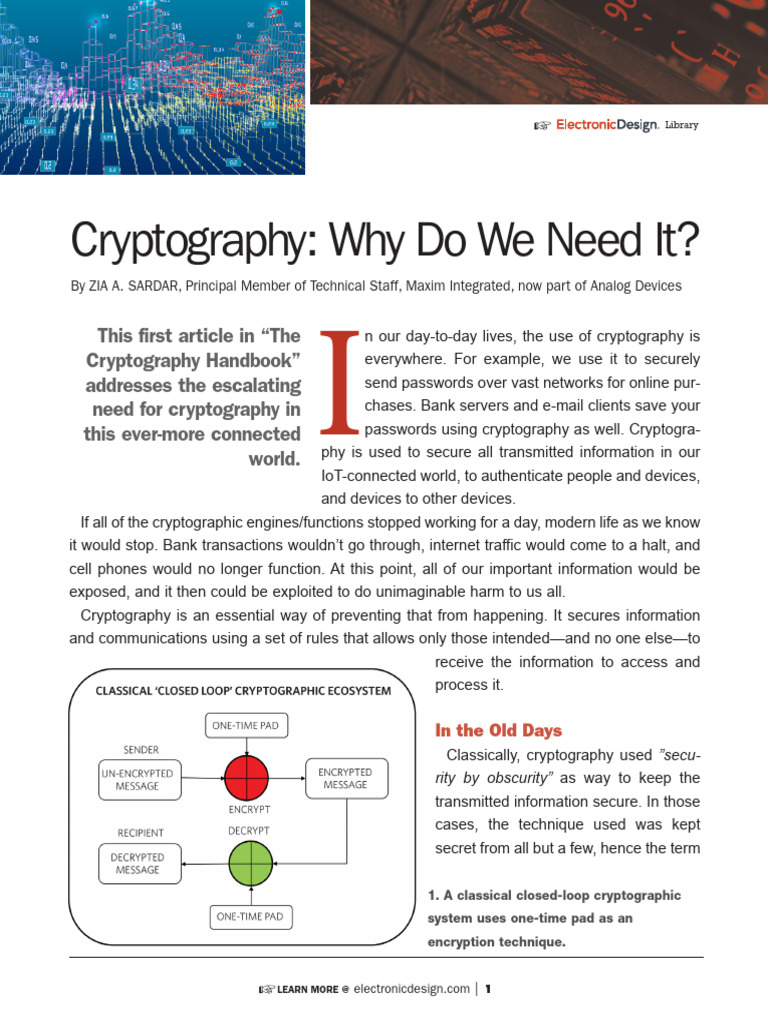 CRYPTO Handbook Ch1.62f28893569e2 | PDF | Key (Cryptography) | Cryptography