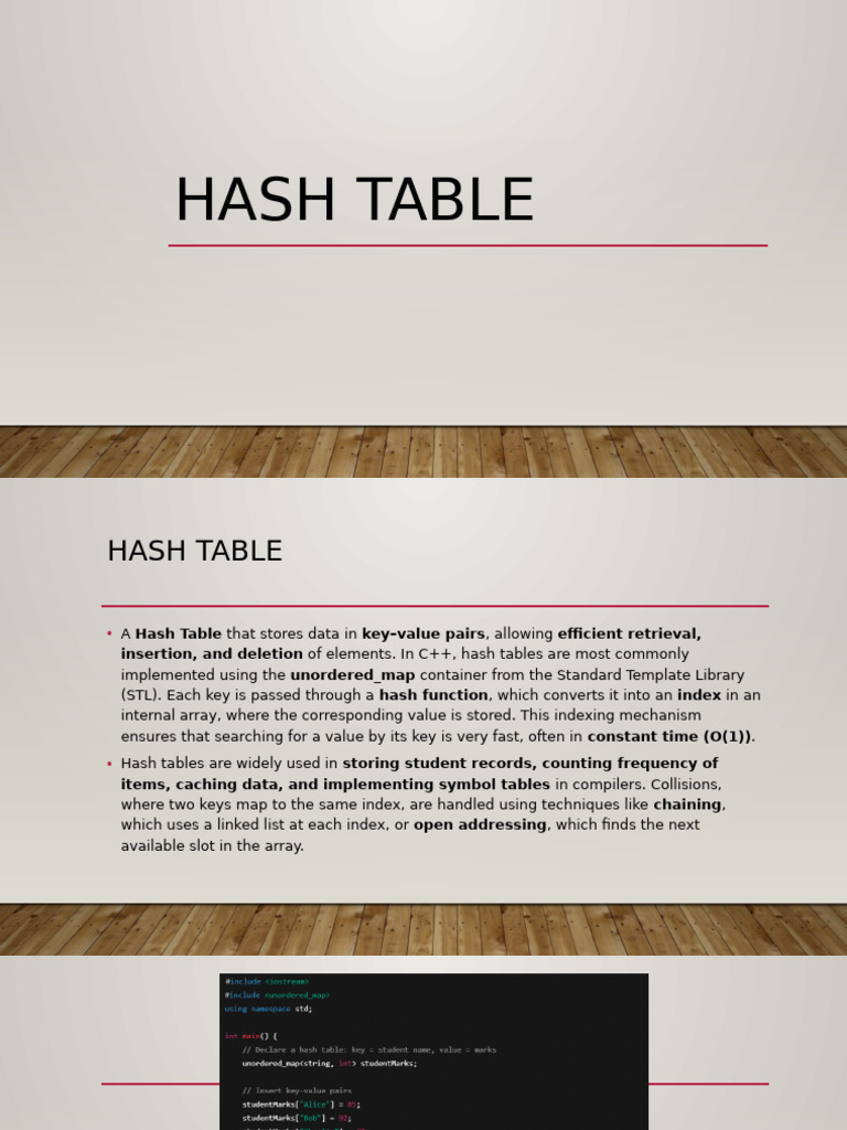 Understanding Hash Tables in C++ | PDF