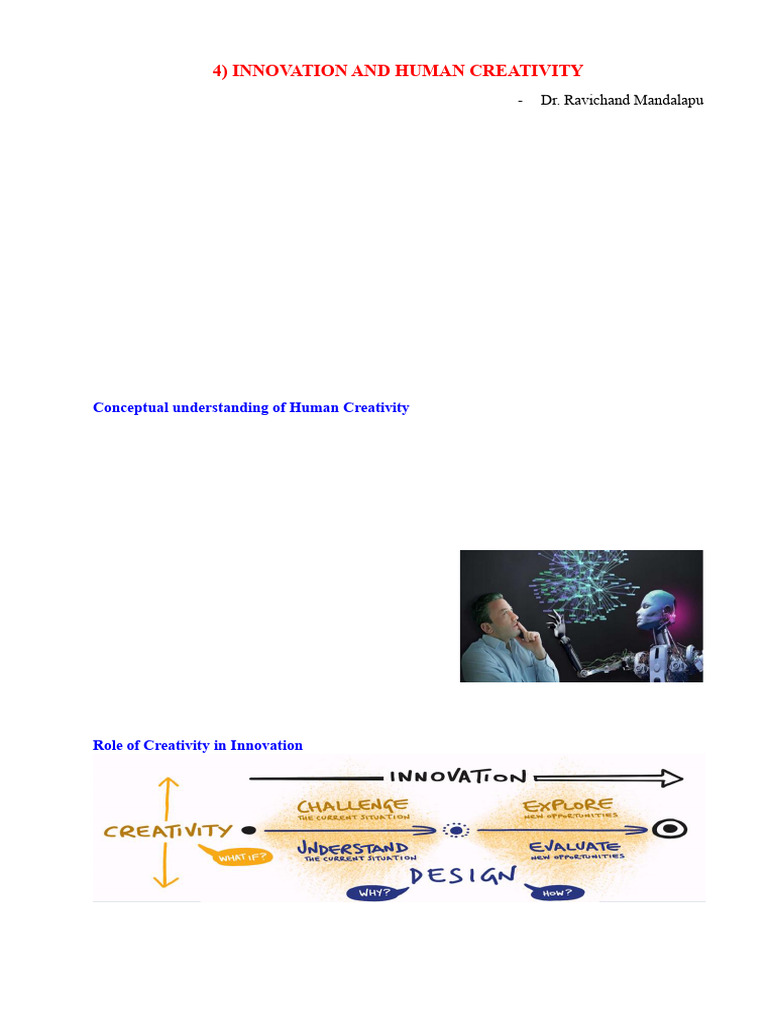 Innovation and Human Creativity Insights | PDF | Creativity | Climate ...
