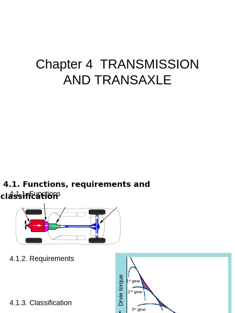 Chapter 4 Transmission and Transaxle | PDF | Manual Transmission ...