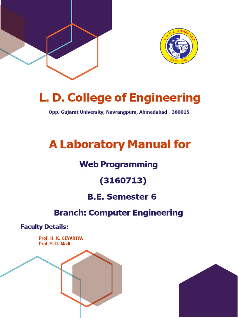 Web Programming Lab Manual 2024-2025 | PDF | Html | World Wide Web