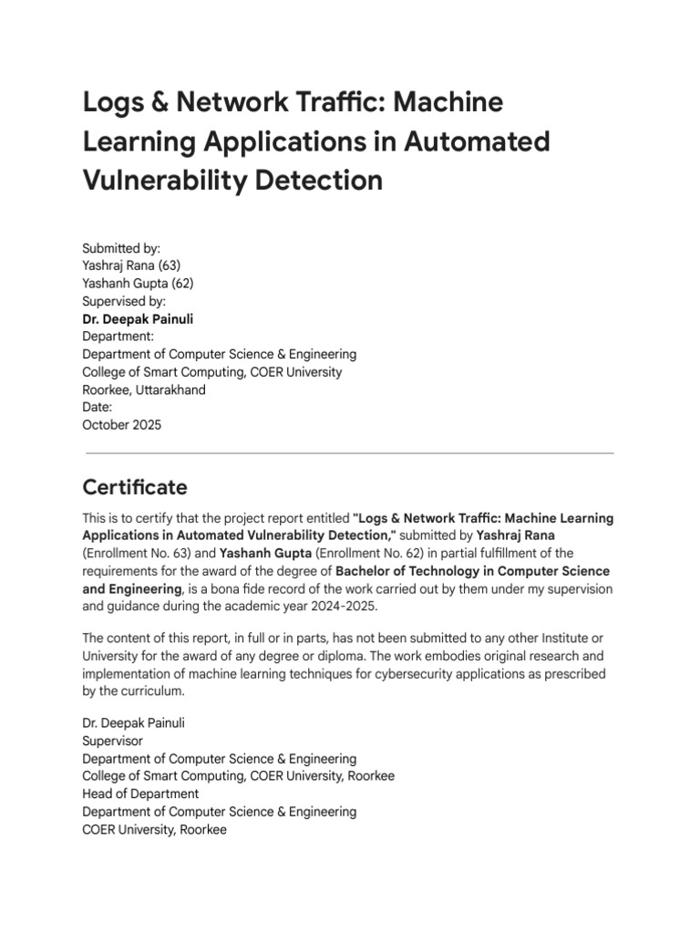 Machine Learning for Vulnerability Detection | PDF | Receiver Operating ...