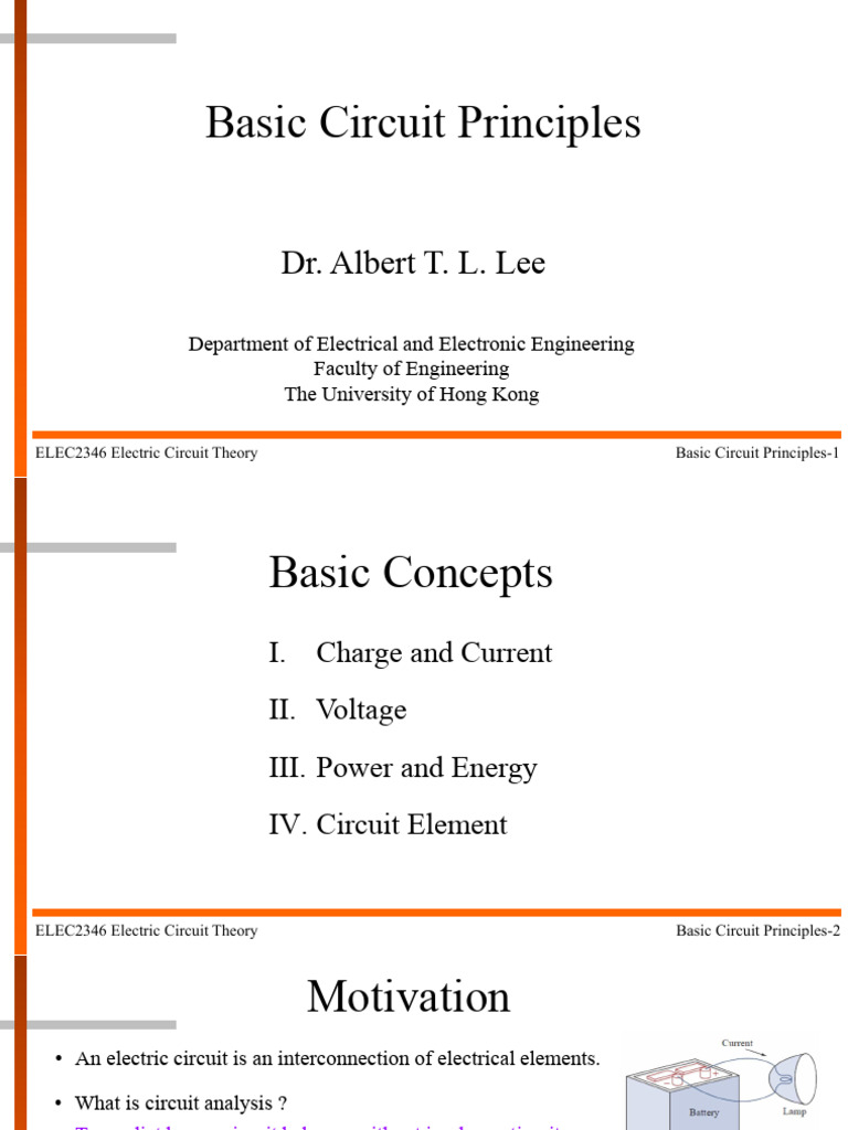 Understanding Basic Circuit Principles | PDF | Voltage | Electrical Network