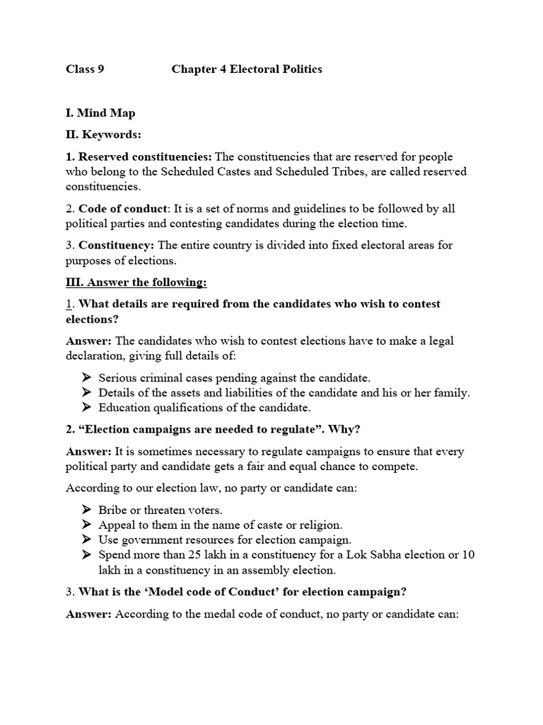 Understanding Electoral Politics in India | PDF | Elections | Electoral ...