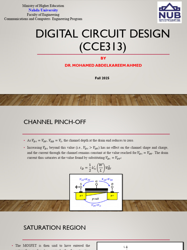 Lecture (3) | PDF | Mosfet | Field Effect Transistor