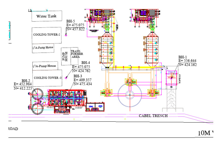 Cooling Tower and Pump House Layout | PDF