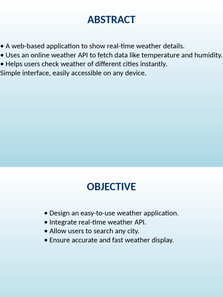 Weather App Presentation | PDF