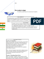 The Leaders Ledger: Grade 10 Debates