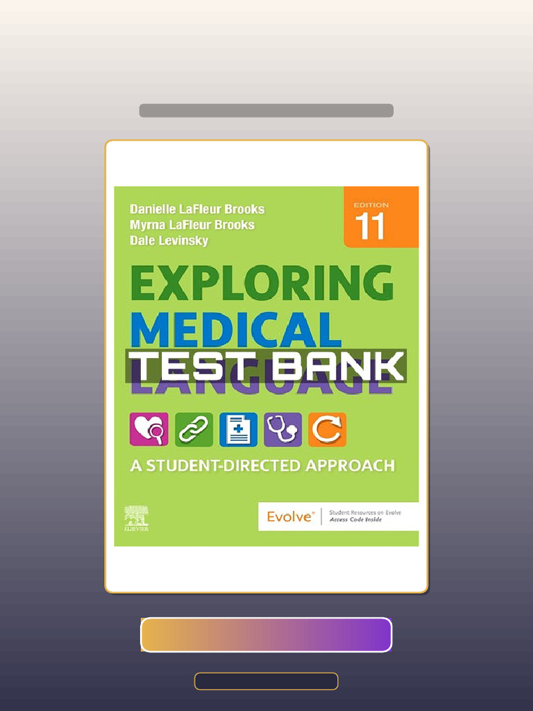 Test Bank of Exploring Medical Language 11th Edition by Brooks Ebook ...