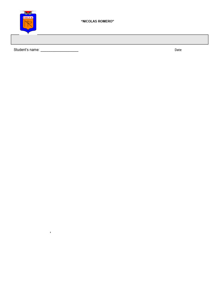 Guía Para Examen de Inglés i 3er Parcial | PDF | Linguistics | Grammar