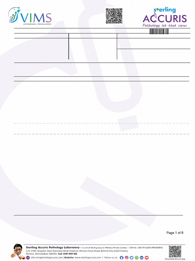 Abnormal Result(s) Summary: Laboratory Test Report | PDF | Clinical ...