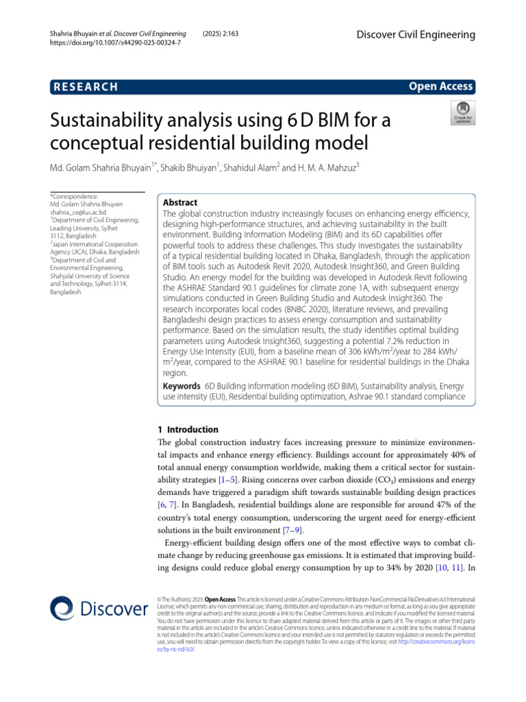 6D BIM Sustainability Analysis for Homes | PDF | Green Building ...