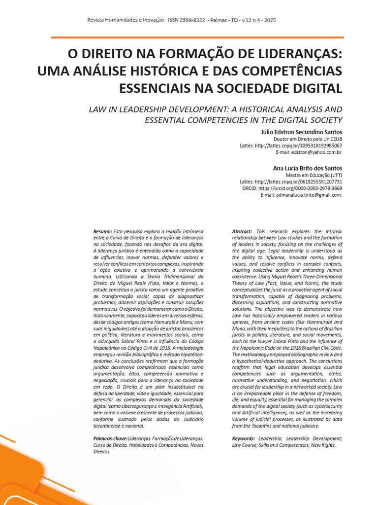 Direito e Liderança na Era Digital | PDF | Justiça | Crime e Violência