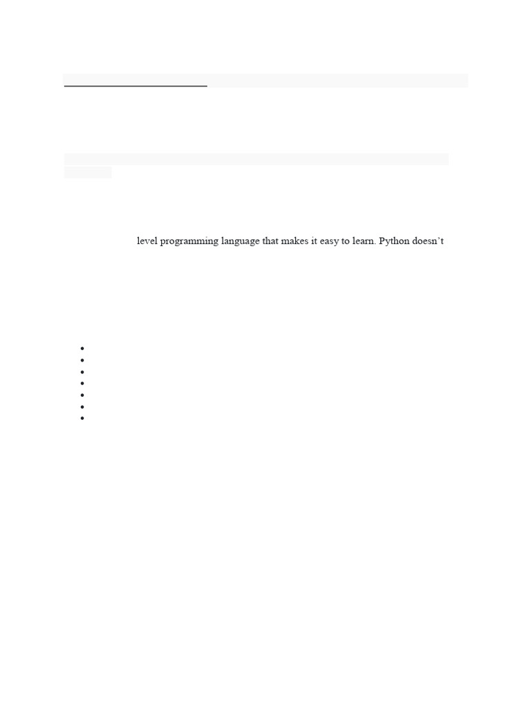 What is Python (1) | PDF | Python (Programming Language) | Programming ...