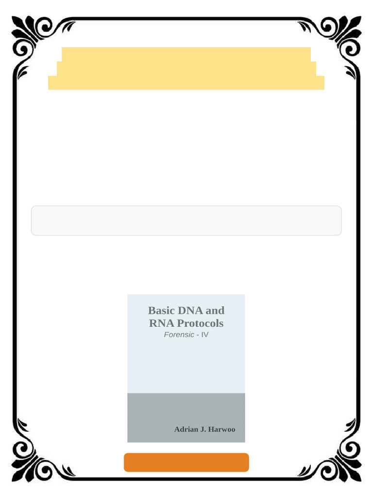 Basic DNA and RNA Protocols 1st edition by Adrian J Harwoo ISBN ...