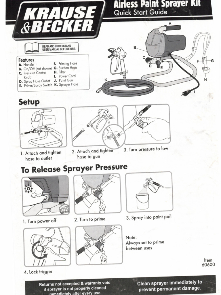 Krause & Becker Paint Sprayer | PDF