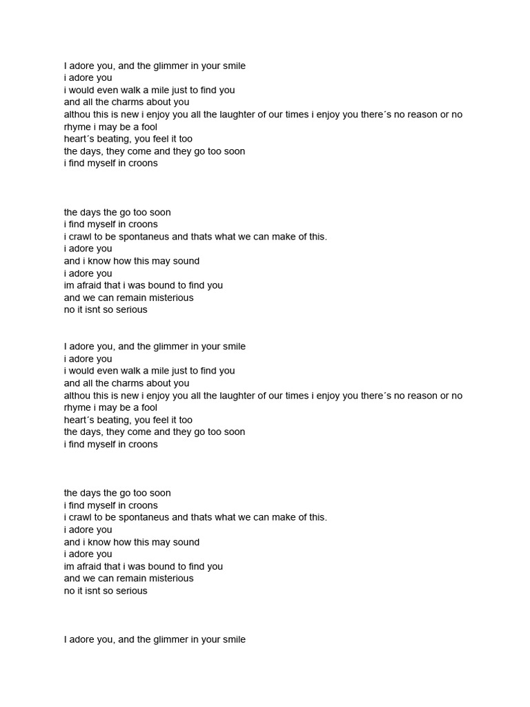 Glimmer in Your Smile | PDF