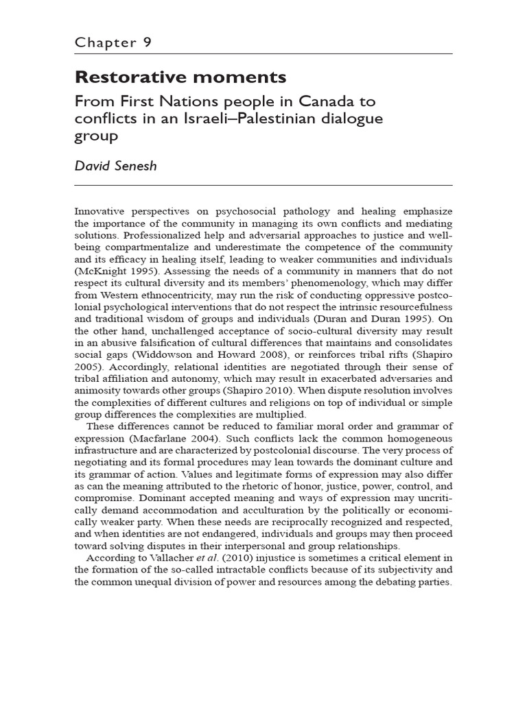 Community-Based Conflict Resolution | PDF | Restorative Justice ...
