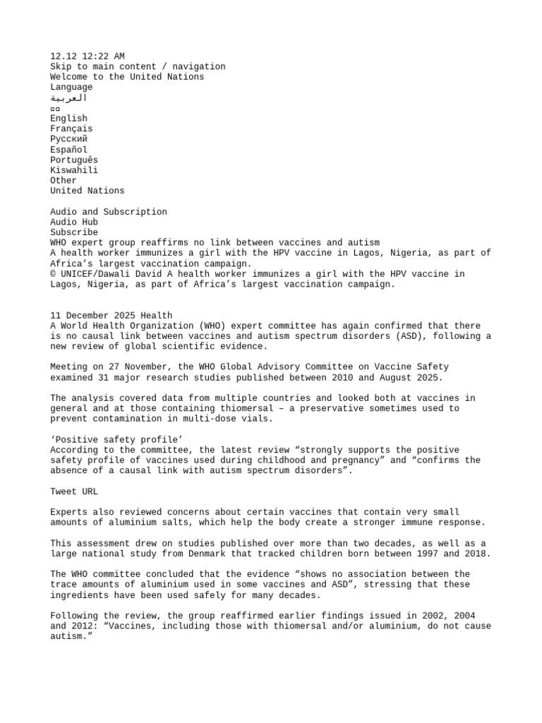 notes_20251212002227 | PDF | World Health Organization | Vaccines