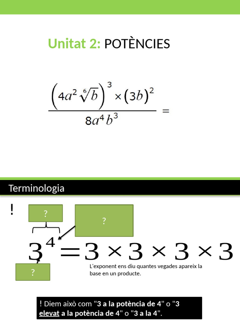 2.1 Potències | PDF