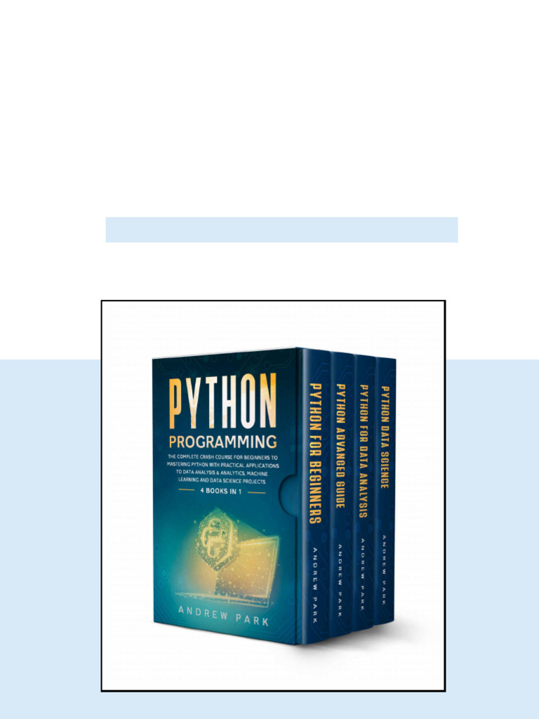 Python Programming 4 Books in 1 The Complete Crash Course forytics ...