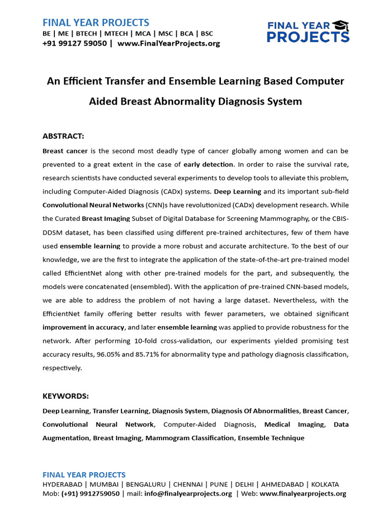An Efficient Transfer and Ensemble Learning Based Computer Aided Breast ...