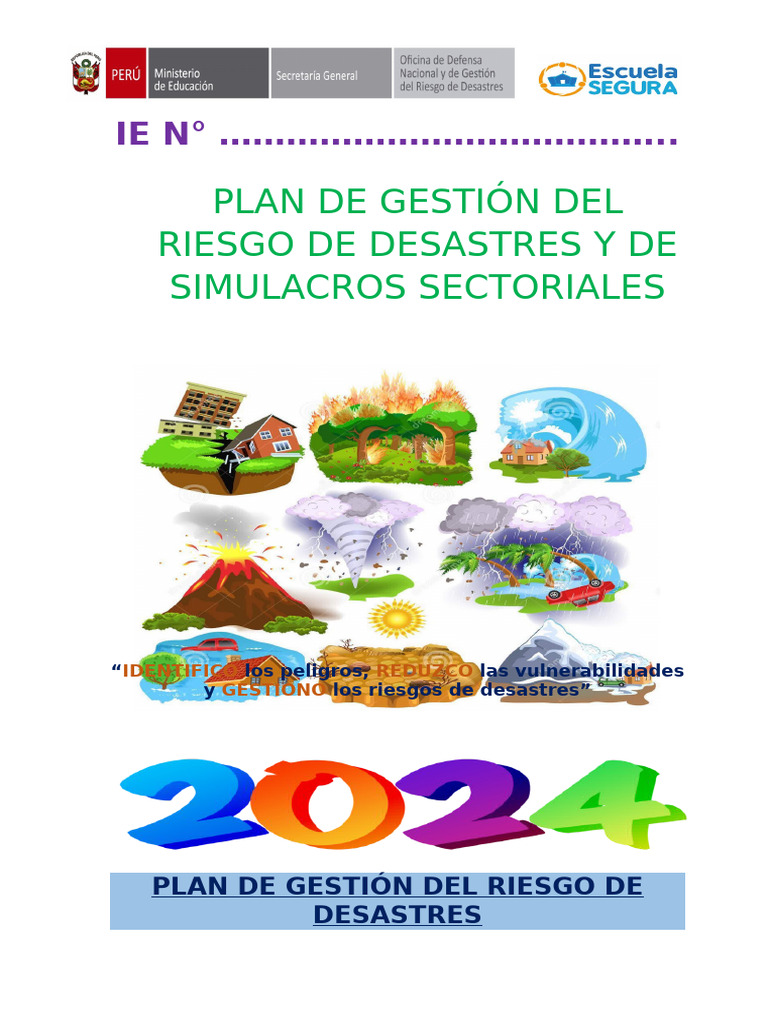 Plan de Gestión Del Riesgo de Desastre | PDF | Radiación | Riesgo
