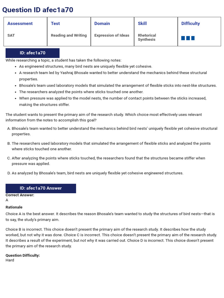 Sat Suite Question Bank Results 4 Pdf Catalysis Platinum