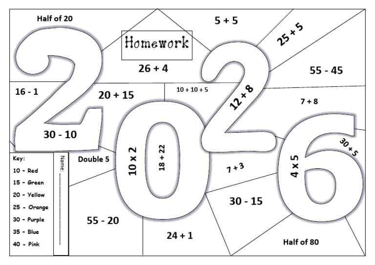 Math Homework Worksheet | PDF