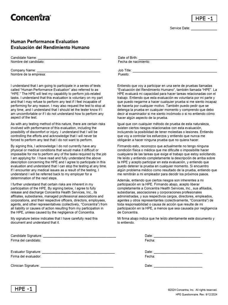 HPE Paperwork | PDF | Medicina CLINICA | Enfermedades y trastornos