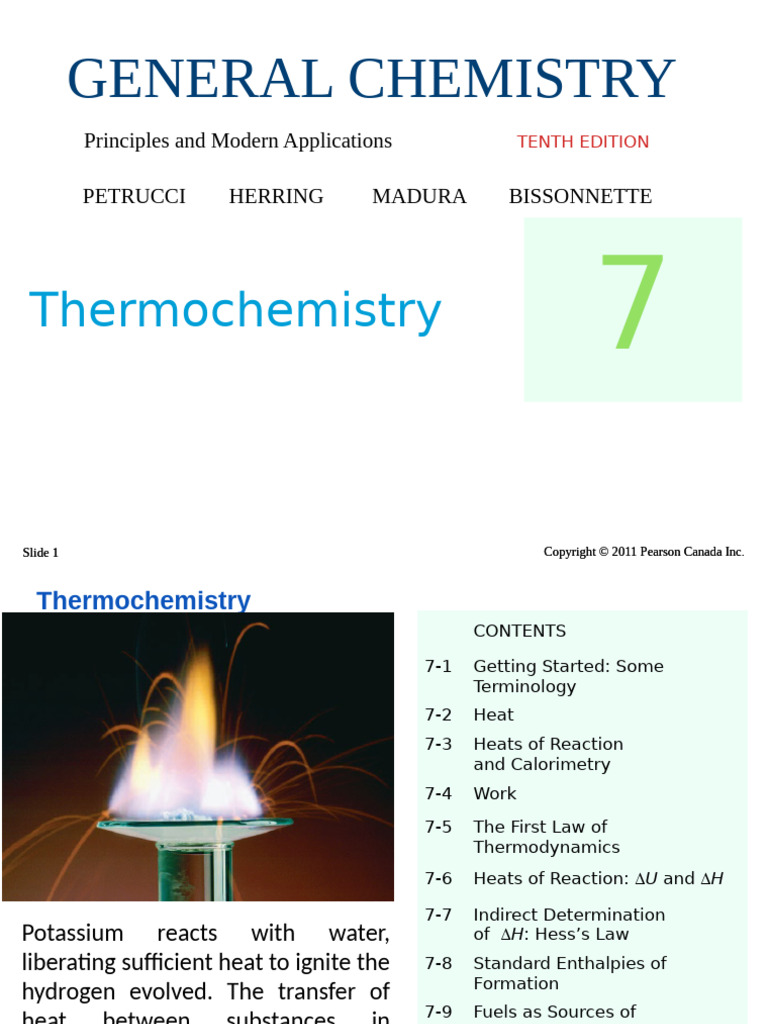 Thermochemistry Principles Explained | PDF | Heat | Heat Capacity