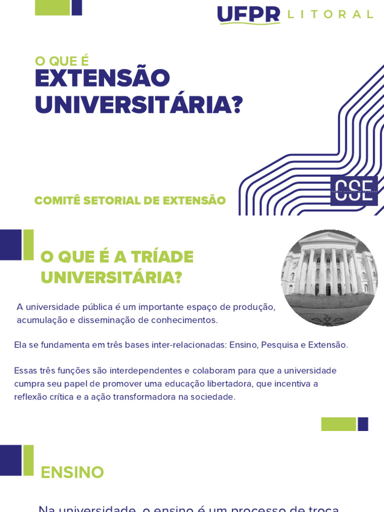 Extensão Universitária: Ensino e Transformação | PDF | Pedagogia ...