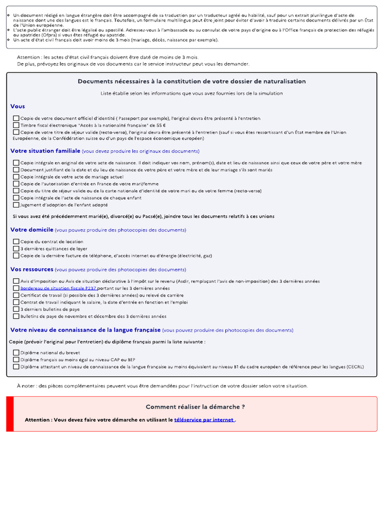 Naturalisation | PDF