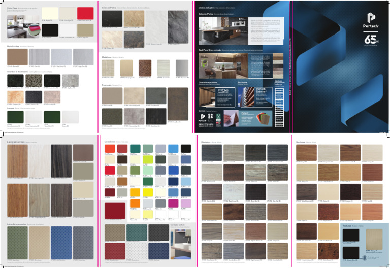 Catálogo de Cores e Texturas Pertech | PDF | Materiais