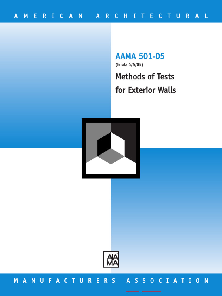 AAMA 501-05 Testing Methods for Walls | PDF | Window | Building Engineering
