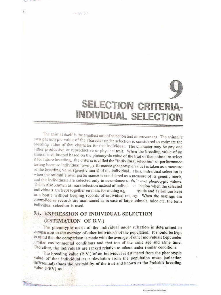 Selection Criteria | PDF