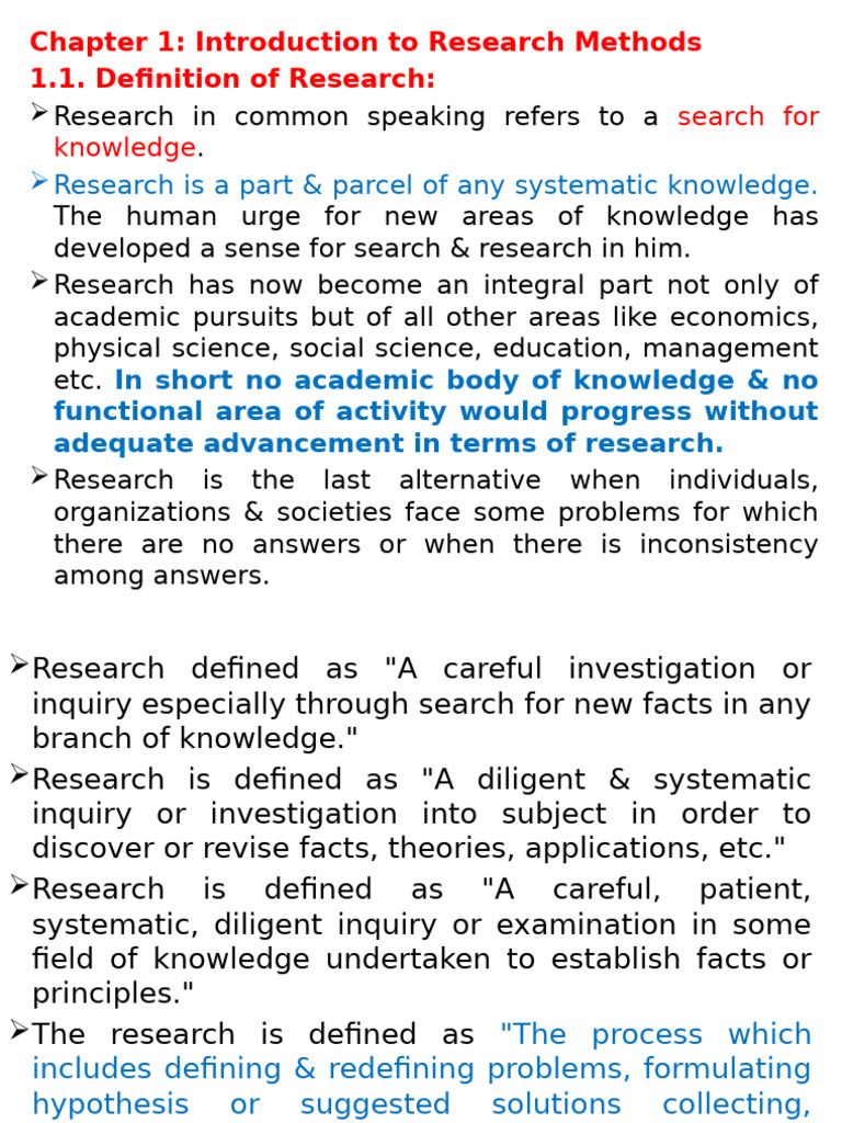 Overview of Research Methods | PDF | Hypothesis | Sampling (Statistics)