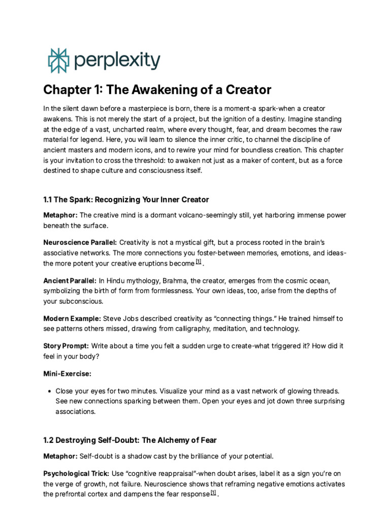 Awaken Your Inner Creator: A Guide | PDF | Creativity | Fear