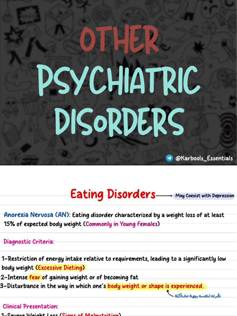 Overview of Eating Disorders and Treatments | PDF | Anorexia Nervosa ...
