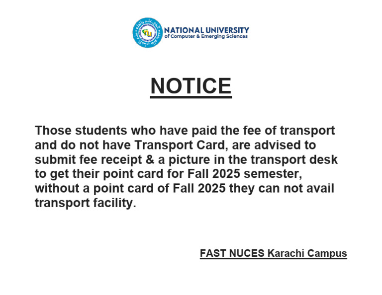 Transport Card Instructions for Fall 2025 | PDF