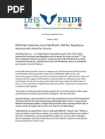 DHS Pride - Press Release