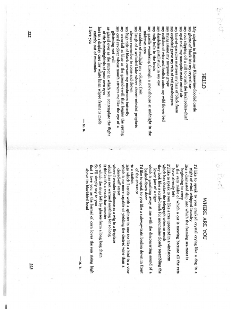 Peret. Hello Where Are You | PDF