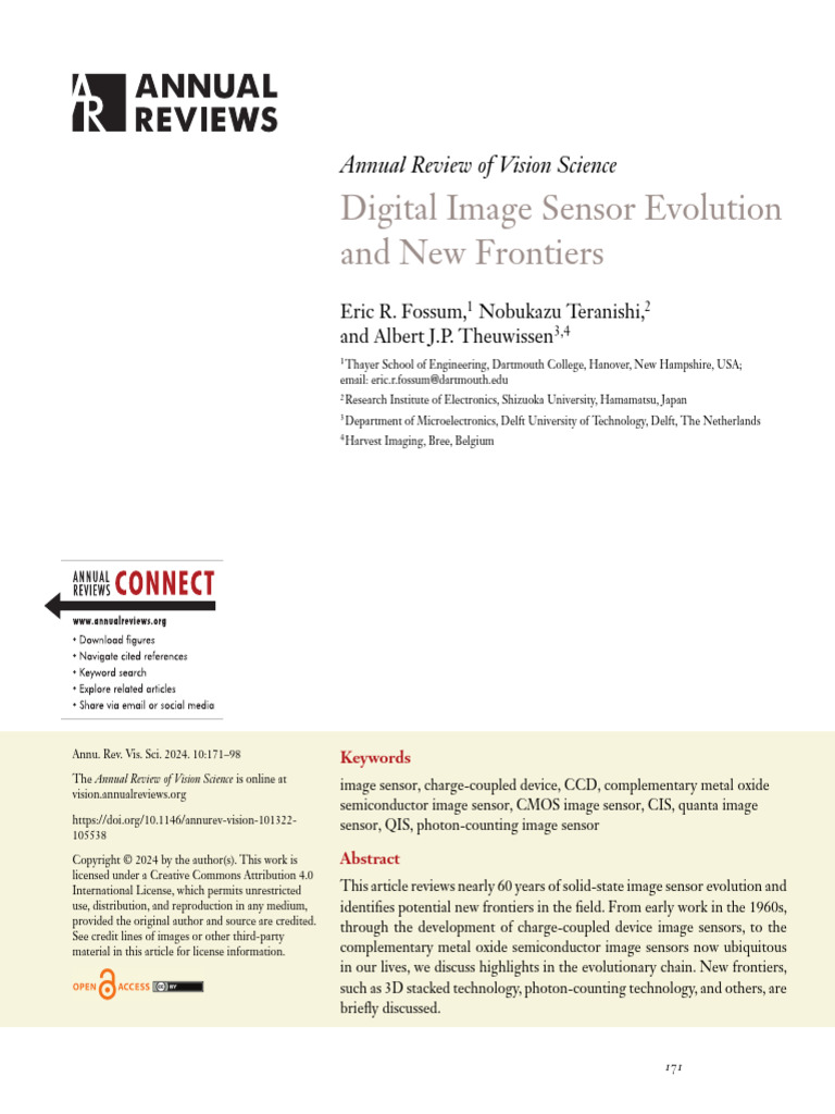 Image Sensors Review | PDF | Charge Coupled Device | Image Processing