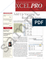Add Up Varying Rows in A Snap: Excel