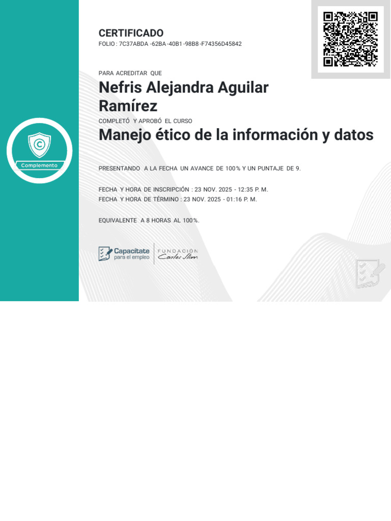 Certificado | PDF